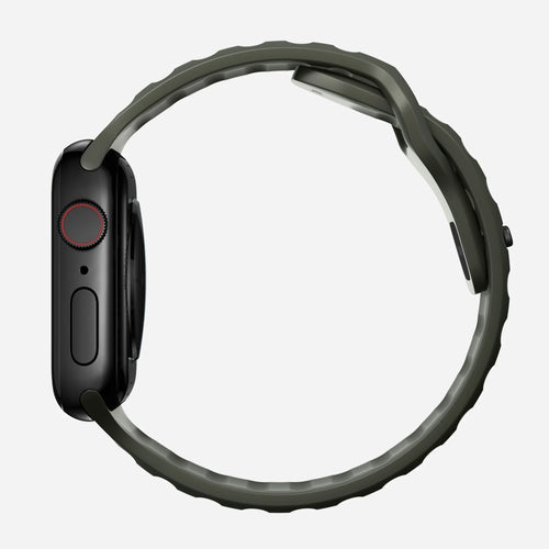 Nomad Sport Apple Watch siliconen bandje (ash green)