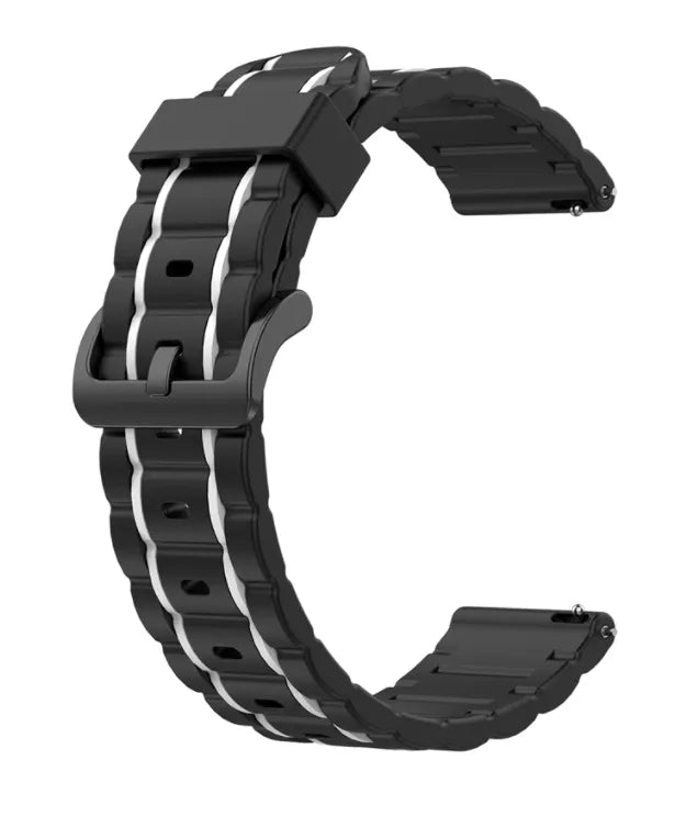 Suunto Run sport gesp band (zwart/wit)