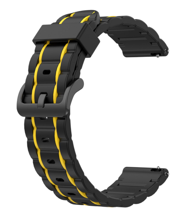 Amazfit Cheetah (Pro) sport gesp bandje (zwart/geel)