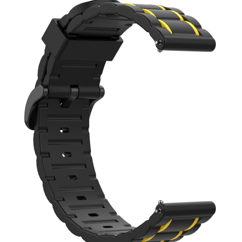 Suunto 9 Peak sport gesp band (zwart/geel)