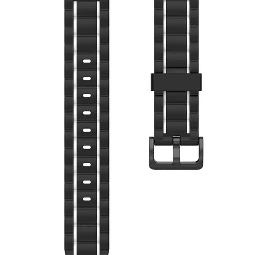 Coros Apex 42mm sport gesp band (zwart/wit)