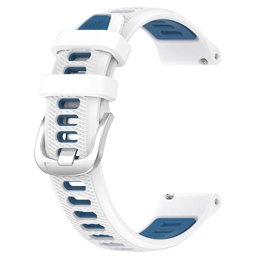 Garmin Vivomove Trend Sport Buckle Strap (White/Blue)