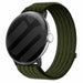 Google Pixel Watch 3 - 45mm ultradunne nylon band (donkergroen)