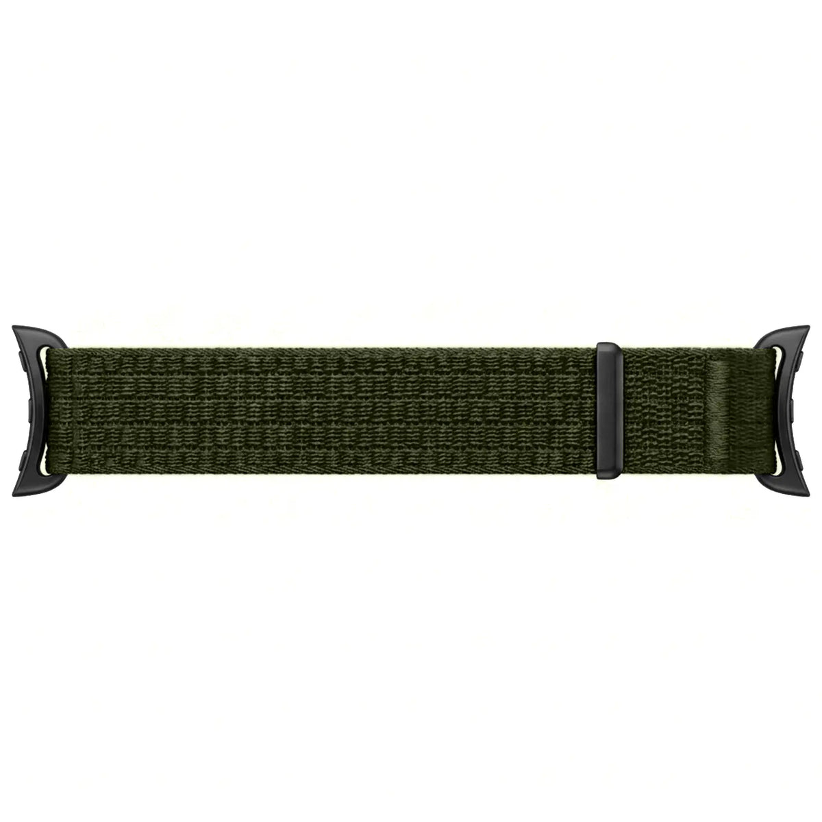 Google Pixel Watch 4 - 45mm ultradunne nylon band (donkergroen)