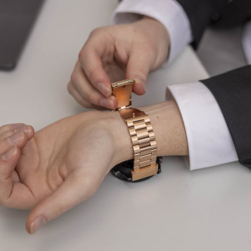 Garmin Instinct Steel Strap (Rose Gold)