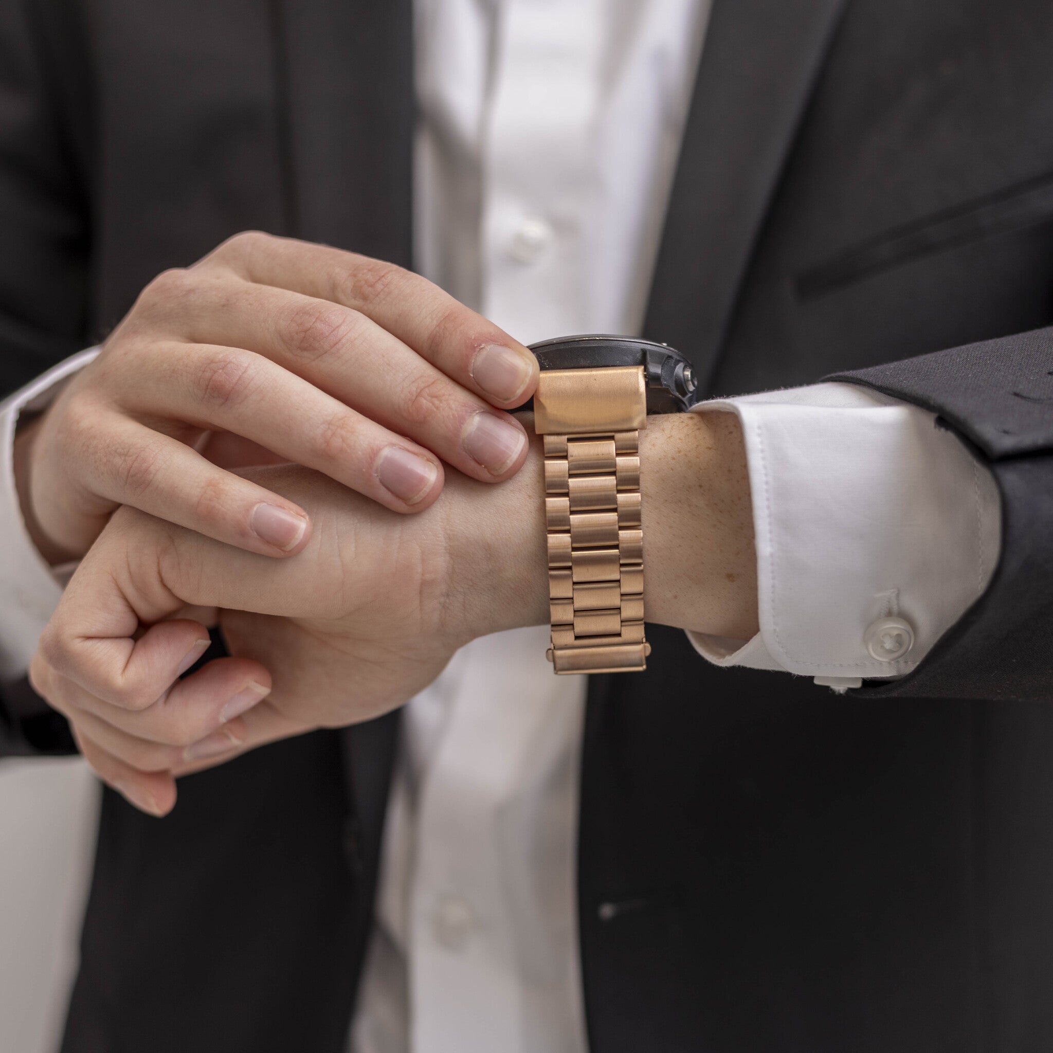 Garmin Approach S62 Steel Strap (Rose Gold)