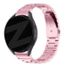 Bandz Samsung Galaxy Watch 7 - 44mm stalen band 'Classic' (roze)