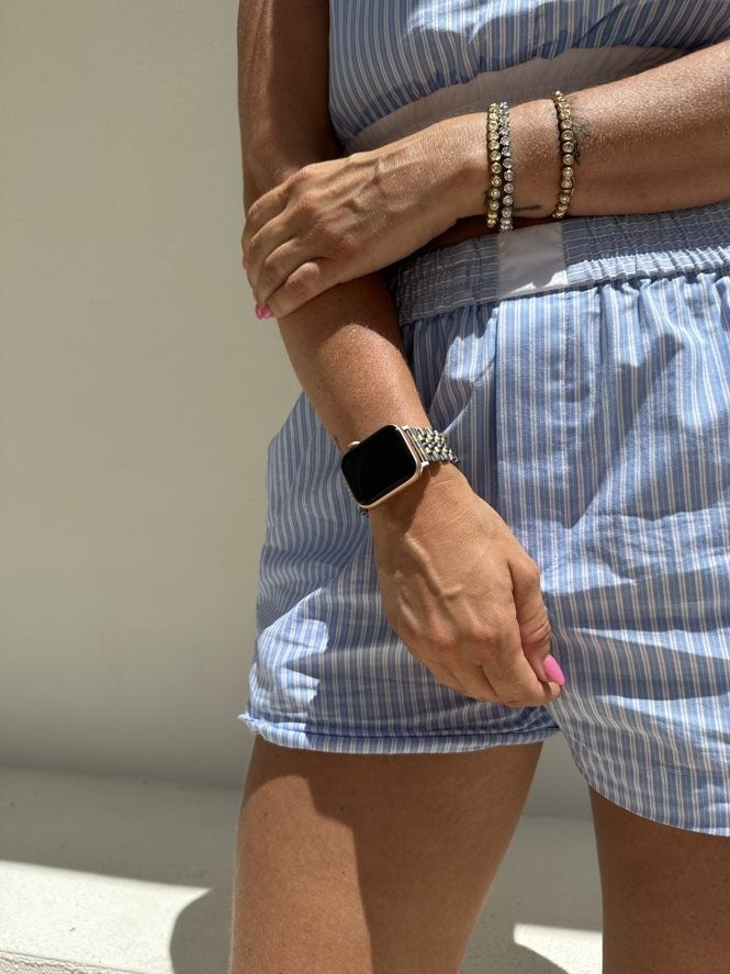 xoxo Wildhearts Apple Watch stalen bandje (zilver/goud)