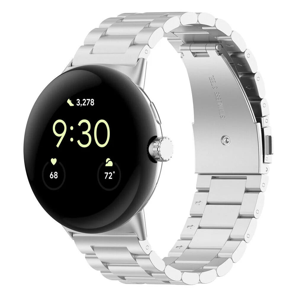 Google Pixel Watch 3 - 45mm stalen band (zilver) Google Pixel Watch 3 - 45mm stalen band (zilver)