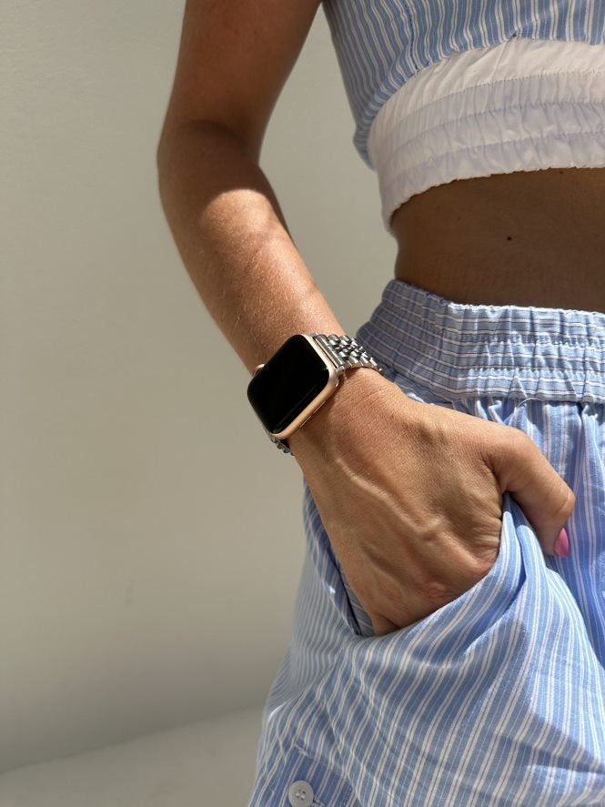 xoxo Wildhearts Apple Watch stalen bandje (zilver)