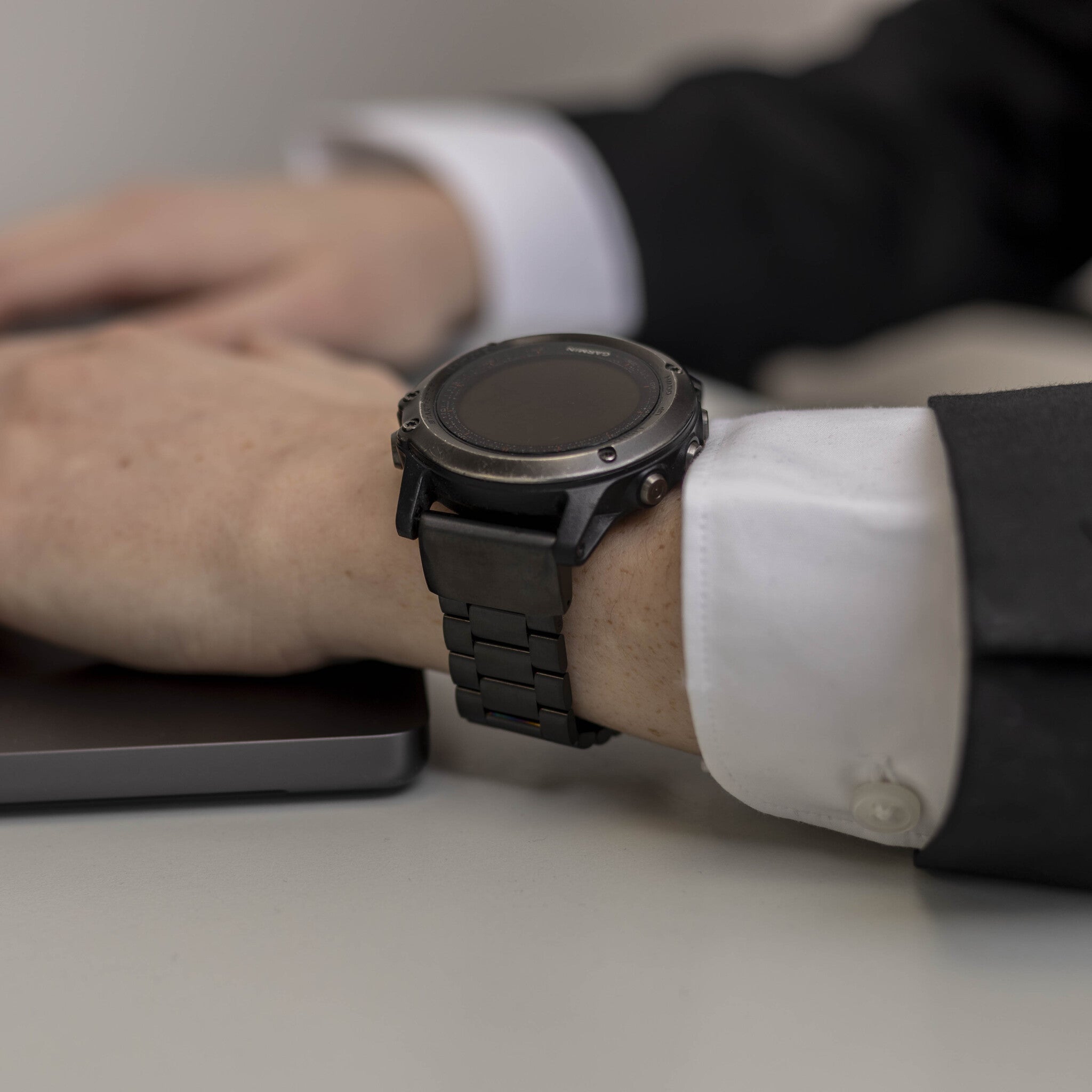 Garmin Descent MK1 stalen band (zwart)