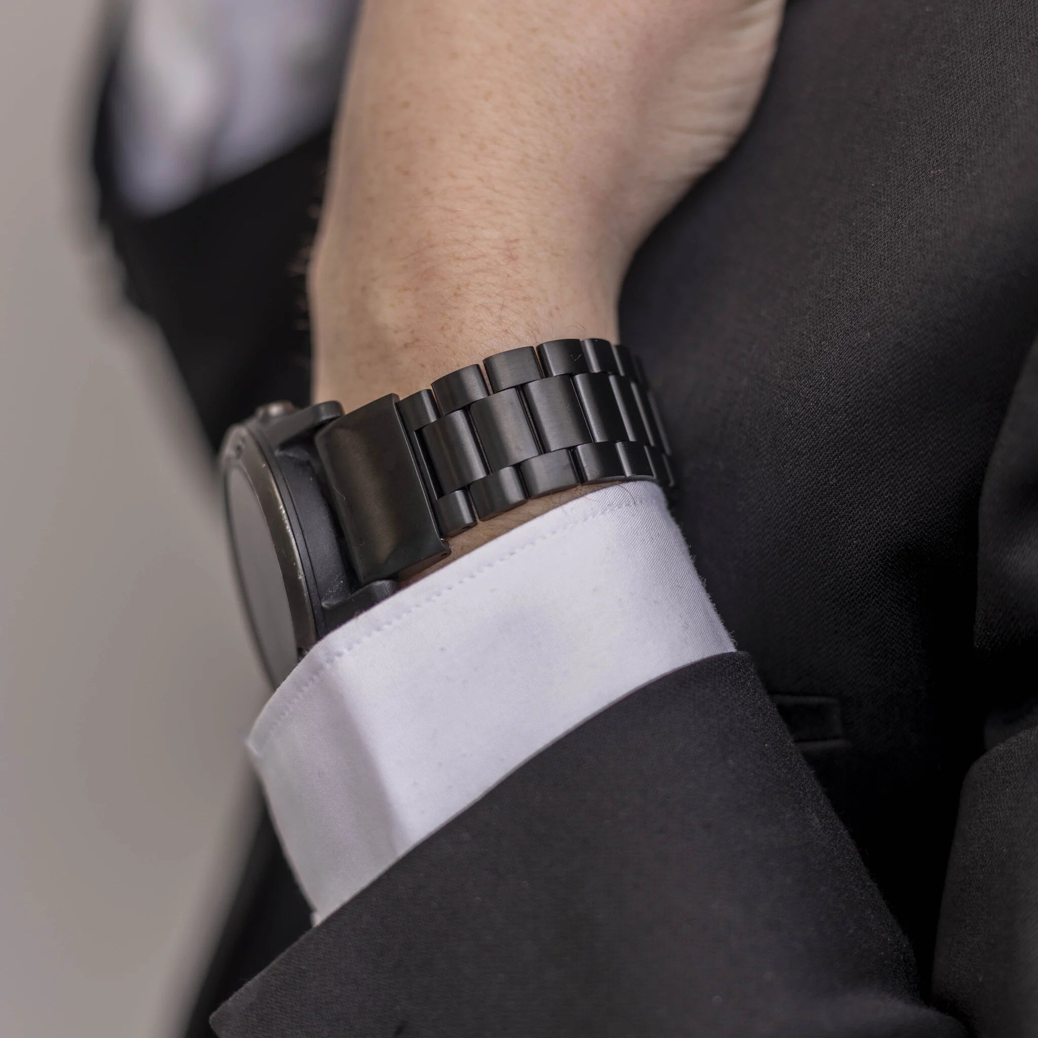 Garmin Instinct stalen band (zwart)