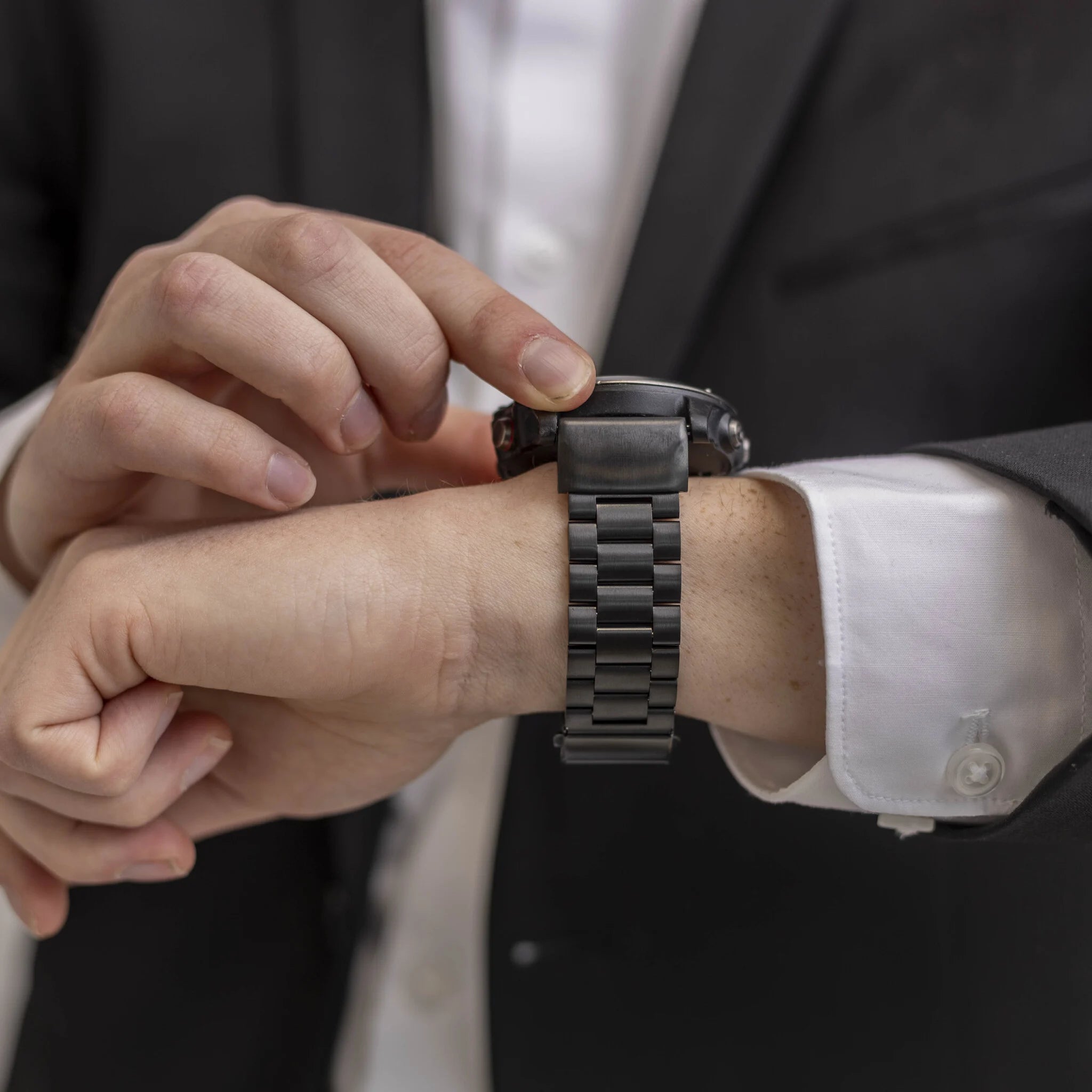 Garmin Epix Gen 2 stalen band (zwart)