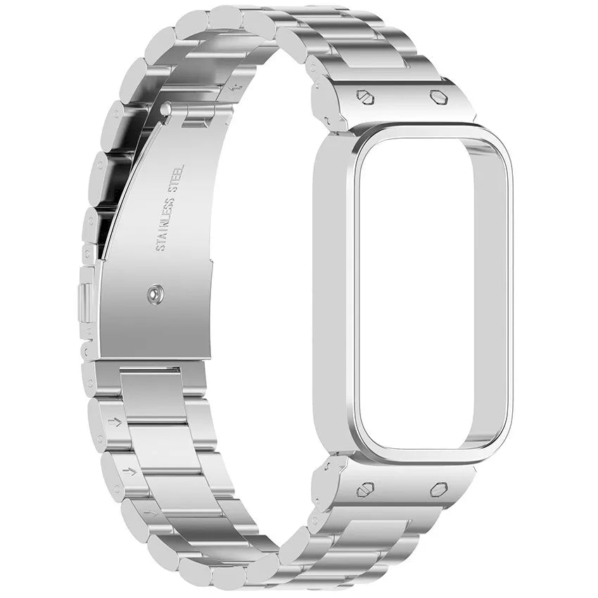 Xiaomi Smart Band 9 Active stalen band (zilver)