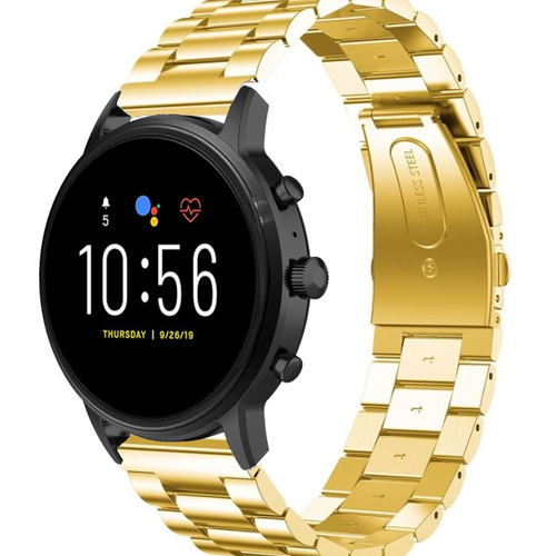 Fossil Gen 4 Explorist (HR) stalen band (goud)