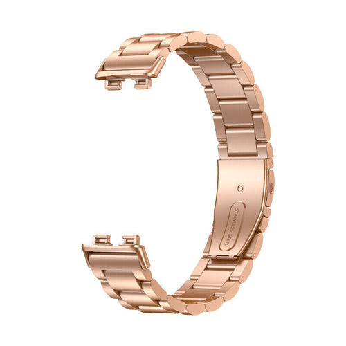 Huawei Band 10 stalen band (rosé goud)
