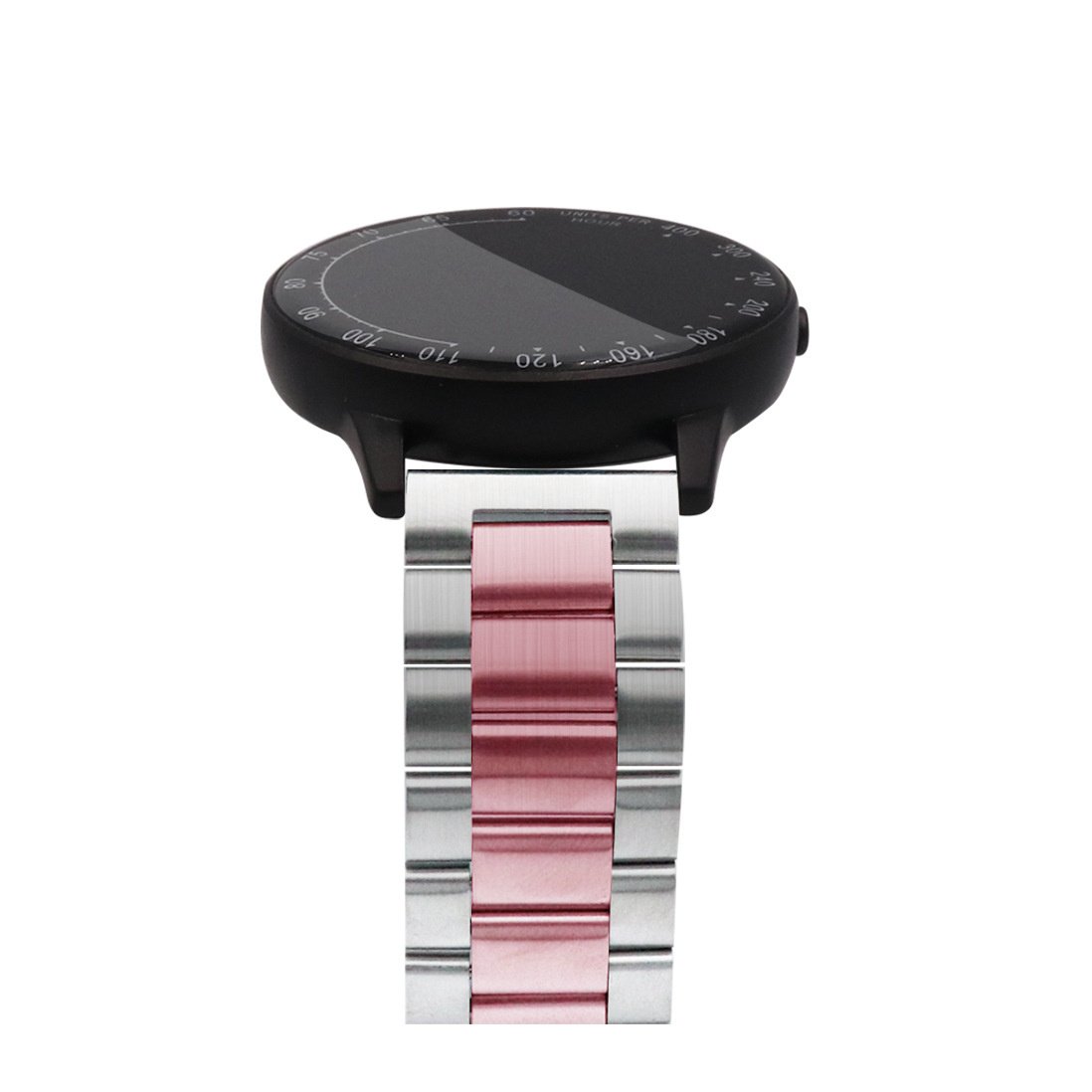 Garmin Forerunner 255s stalen band (zilver/roze)