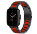 Amazfit GTS 2 stalen band (zwart/rood)