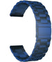 Stalen horlogeband 22mm - universeel -blauw