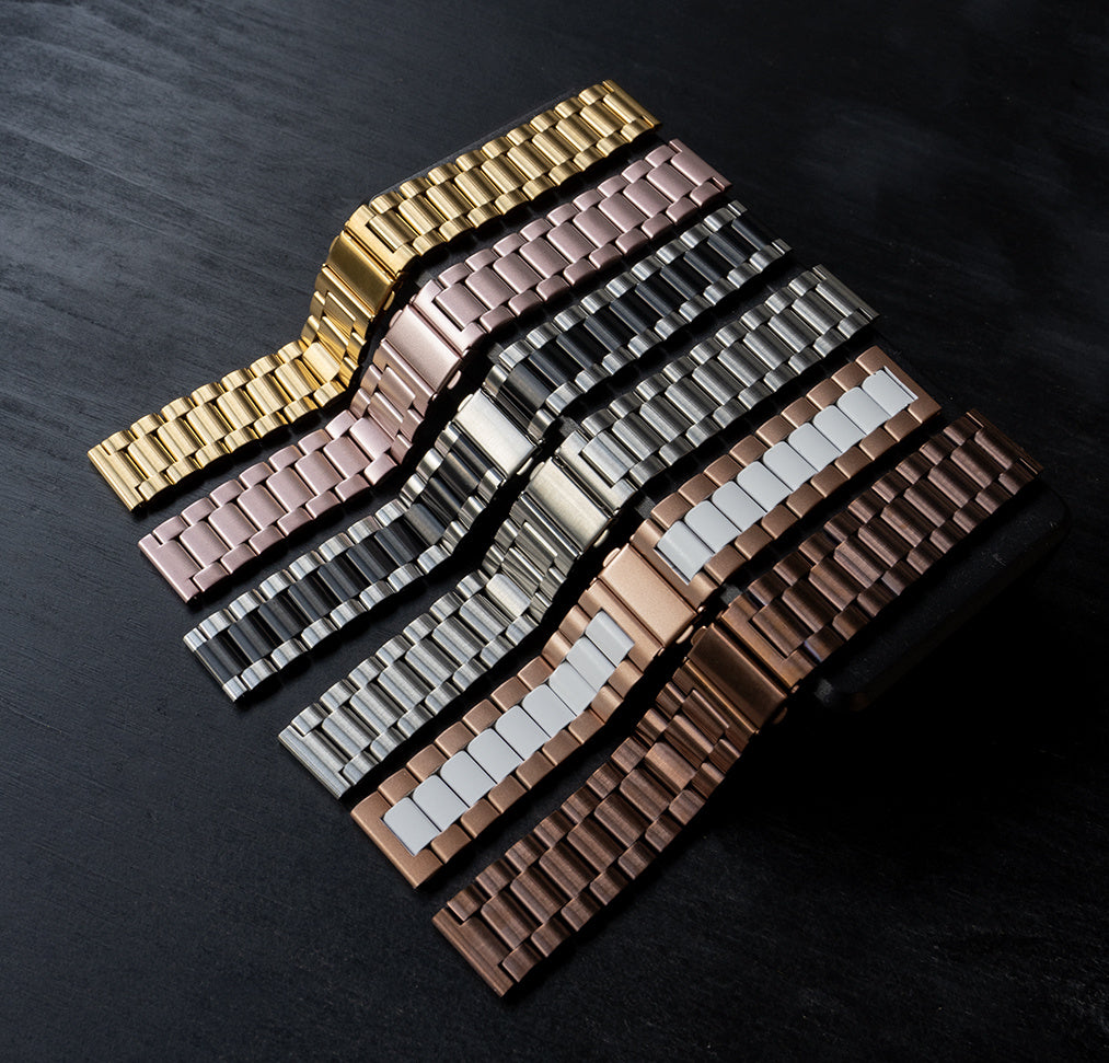 Withings ScanWatch Nova stalen band (brons-bruin)