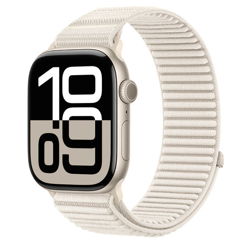 Apple Watch Ultra wave nylon bandje (sterrenlicht)