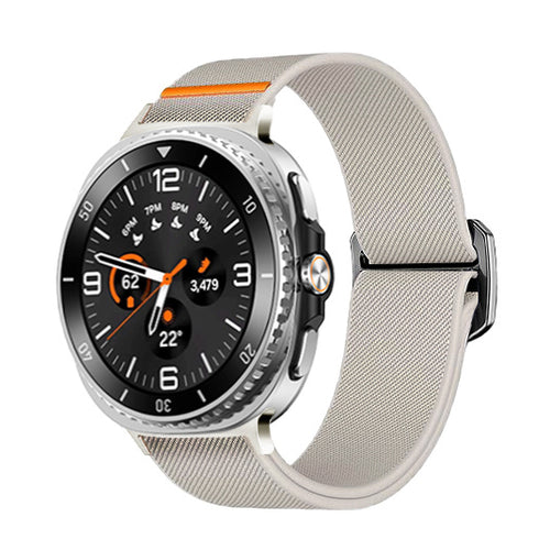 Samsung Galaxy Watch 9 - 44mm Elastic Strap (Starlight)