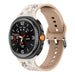Samsung Galaxy Watch 8 - 40mm flower silicone band (sterrenlicht/beige)