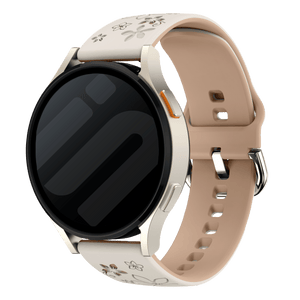 Xiaomi Amazfit Bip Flower silicone band (sterrenlicht/beige)