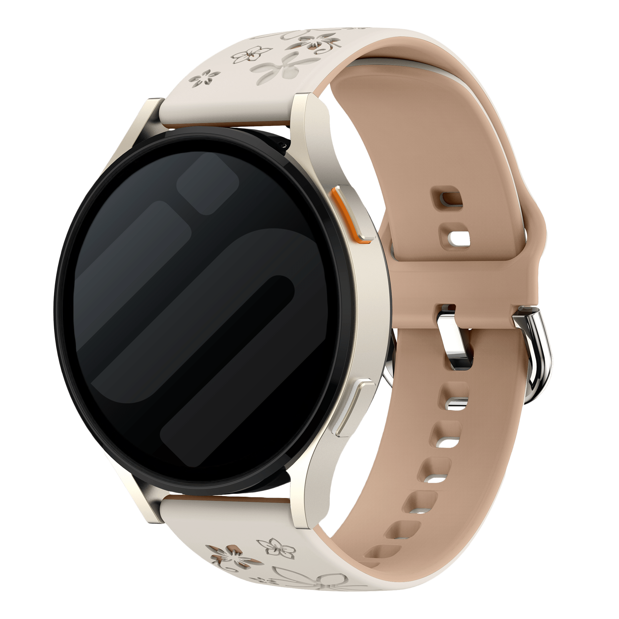 Amazfit Active 2 Flower silicone band (sterrenlicht/beige)