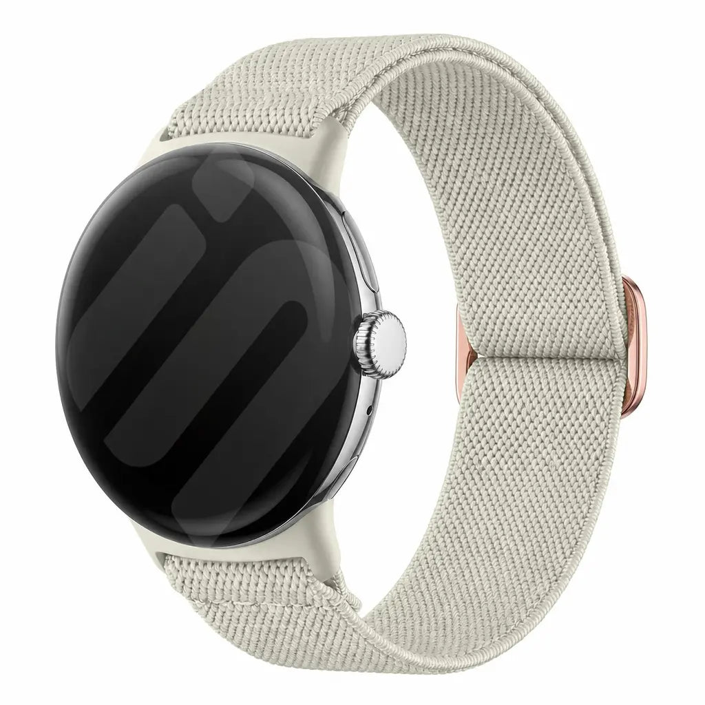 Google Pixel Watch 3 - 41mm elastisch bandje (sterrenlicht)