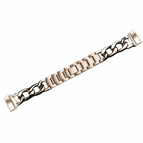 Fitbit Charge 5 steel chain band (sterrenlicht)