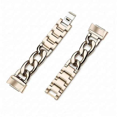 Fitbit Charge 6 Steel Chain Strap (Starlight)
