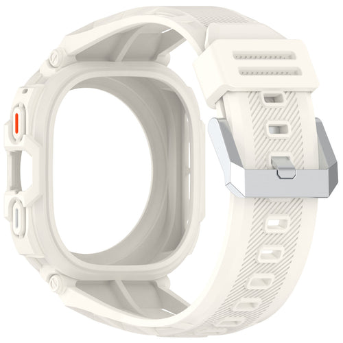 Samsung Galaxy Watch Ultra TPU bandje met frame (ivoor wit)
