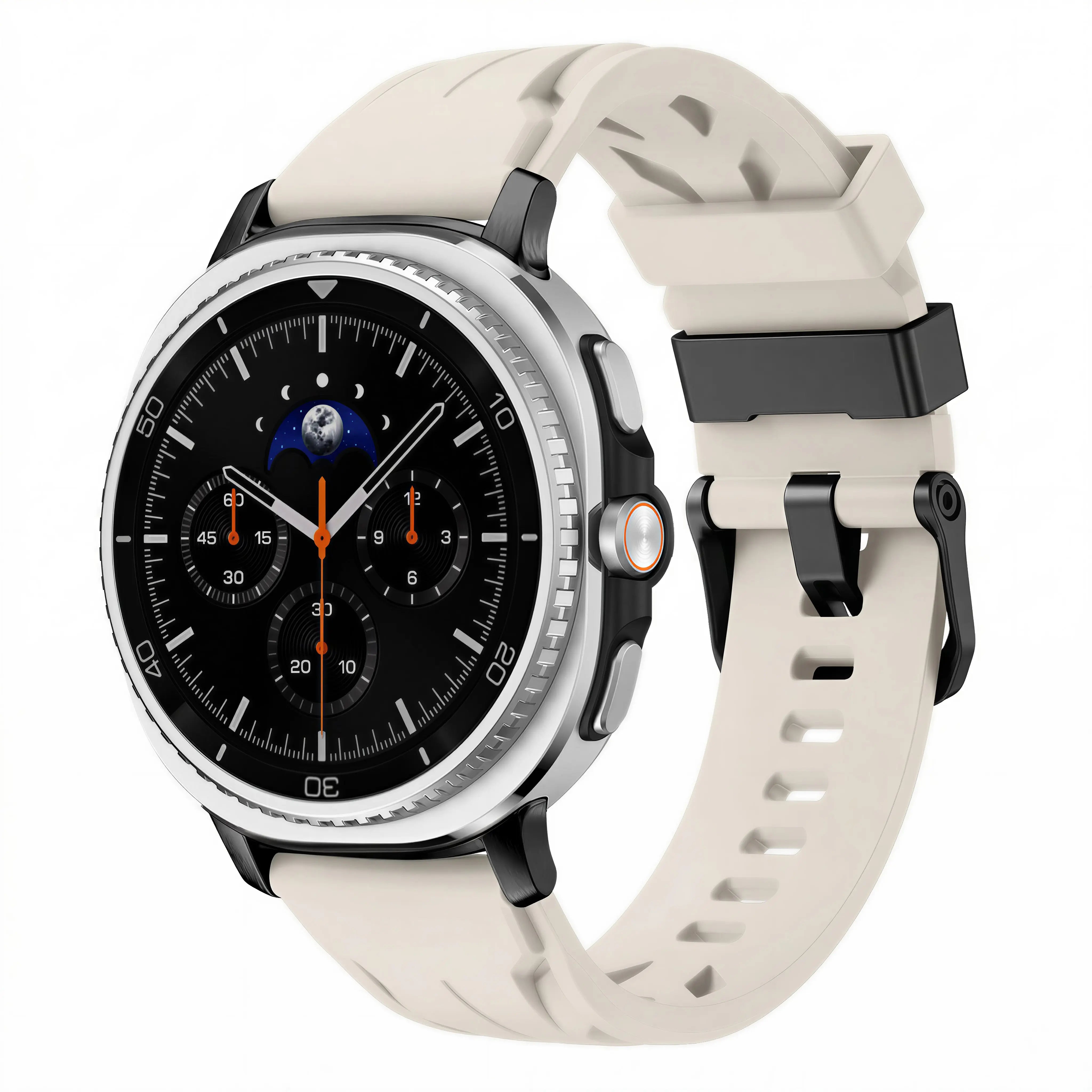 Samsung Galaxy Watch 9 - 44mm race siliconen band (sterrenlicht)