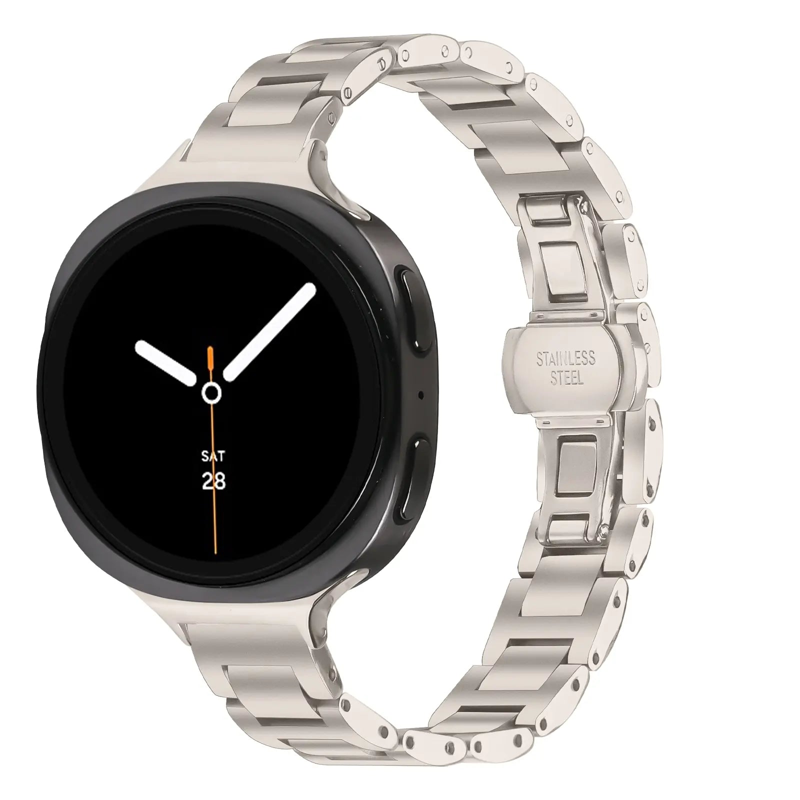 Samsung Galaxy Watch 9 - 40mm Slimfit Steel Strap (Starlight)