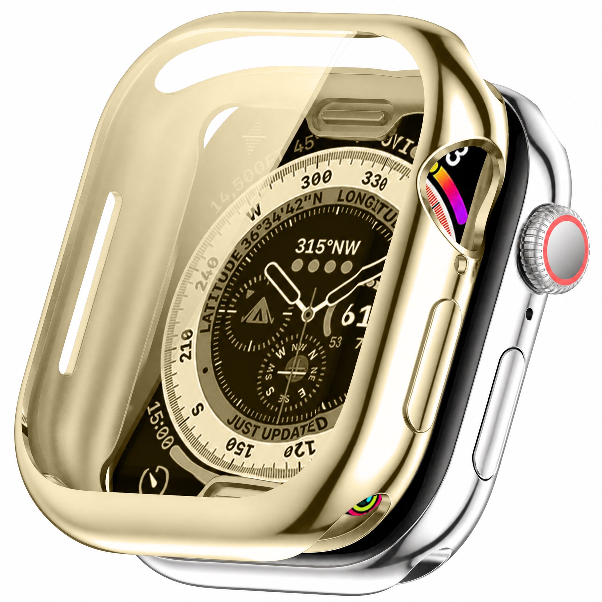 Apple Watch 10 & 11 - 42mm TPU case (sterrenlicht-goud)