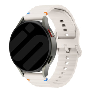 Coros Apex 42mm wave siliconen bandje (sterrenlicht)
