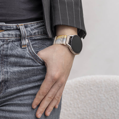 Garmin Venu 4 - 41mm nylon band (sterrenlicht mix)