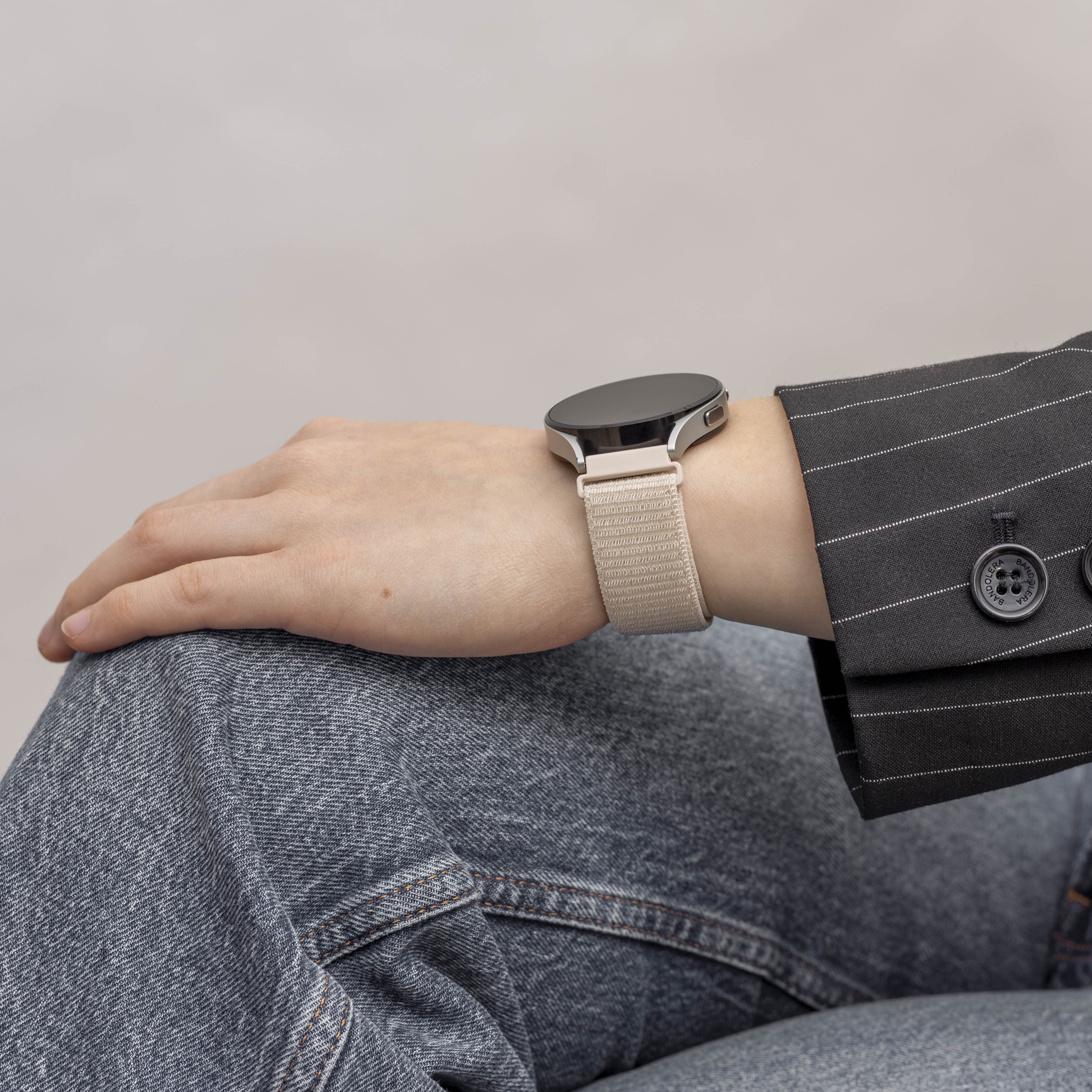 Withings ScanWatch 2 - 42mm nylon bandje (sterrenlicht)