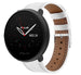 Polar Ignite 2 leren bandje (wit)
