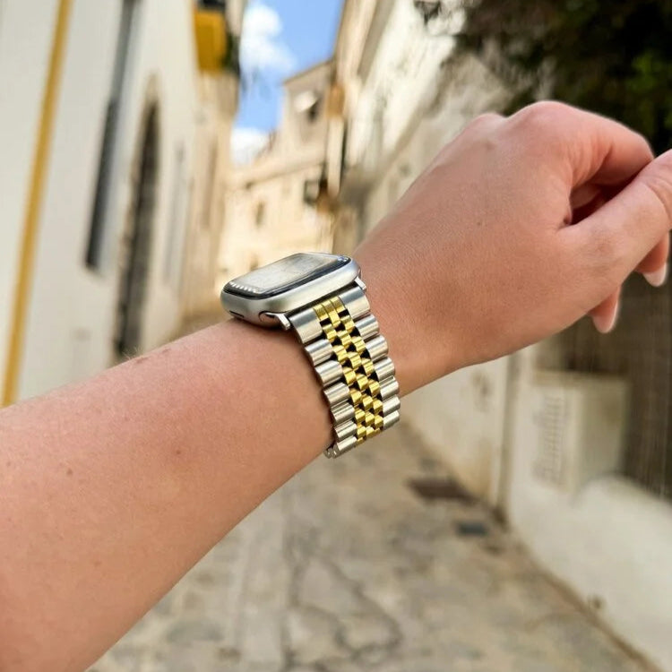 Silver Rolex Watch Band For Apple Watch Clearance Rolex Apple