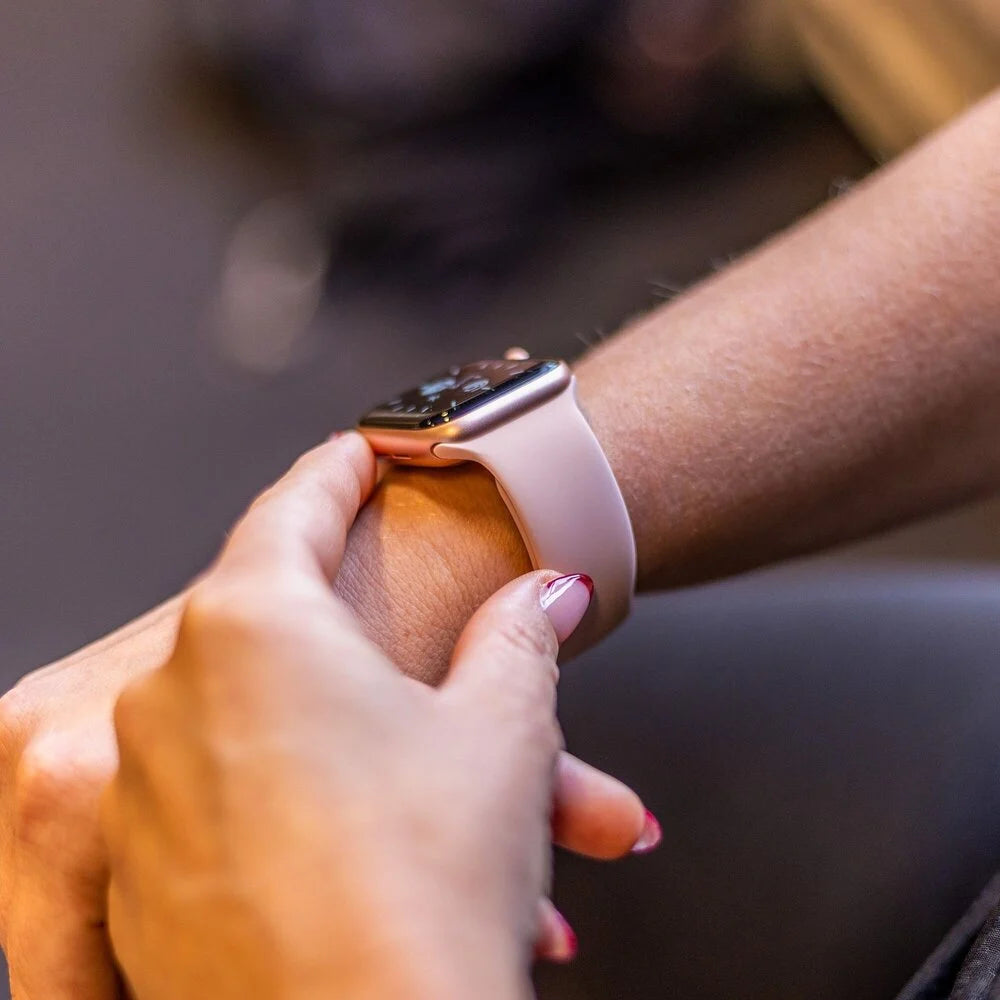 Apple Watch siliconen bandje (Antiek roze)