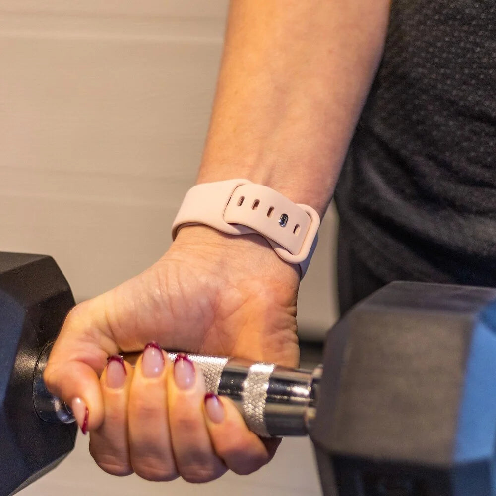 Apple Watch siliconen bandje (Antiek roze)