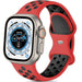 Apple Watch Ultra sport bandje (rood/zwart)