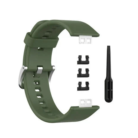 Huawei Watch Fit SE siliconen bandje (donkergroen)
