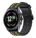 Fossil Gen 6 44mm sport gesp band (zwart/geel)