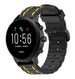 Fossil Gen 5 sport gesp band (zwart/geel)
