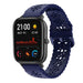 Amazfit GTS 3 siliconen bandje met patroon (donkerblauw)