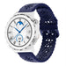 Huawei Watch GT 3 Pro 43mm siliconen bandje met patroon (donkerblauw)