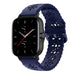 Amazfit GTS 2 siliconen bandje met patroon (donkerblauw)